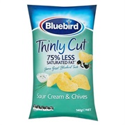 Bluebird Thin Cut Potato Chips Sour Cream &amp; Chives