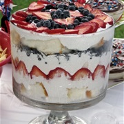 Strawberry Blueberry Trifle