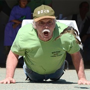 Compete in Frog Jumping