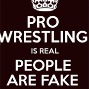 Pro Wrestling Is Real.