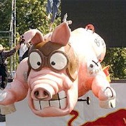 Jumping and Flying Pig