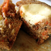 Carrot Muffin With Cream Cheese Filling