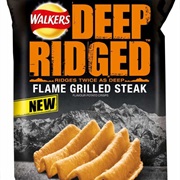 Walkers Deep Ridged Flame Grilled Steak