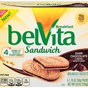 Belvita Dark Chocolate Creme Breakfast Biscuit Sandwich