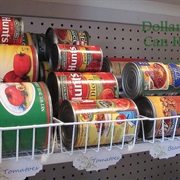 Use Wire Baskets to Store Cans