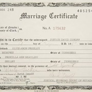 Marriage Certificate