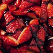Balsamic Vinegar and Strawberries