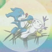 Veemon & Gatomon