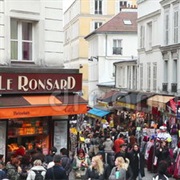 Rue De Steinkerque on Montmartre Hill in Paris, France