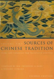 Sources of Chinese Tradition Vol 2 (Various)