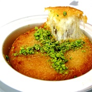 Gourmet Bread Dessert With Cheese (Kunefe)