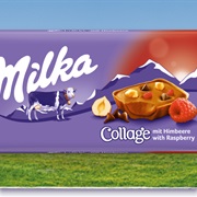 Milka Collage Himbeere