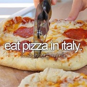 Eat Pizza in Italy
