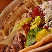 Qdoba Shredded Beef Tacos