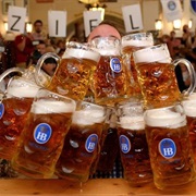 A Maß of Beer, Hofbräuhaus, Munich, Germany