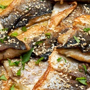 Fish With Wine & Tahini