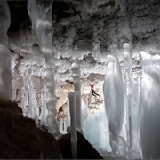 Climb the Haffner Creek Ice Pillars