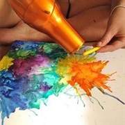 Melted Crayons Art