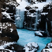 Frozen Canyon, Iceland