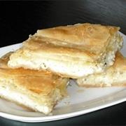 Tiropita (Cheese Pie) With Feta Cheese and Bechamel