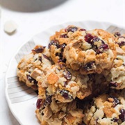 Cranberry Orange and White Chocolate Crispy Bite