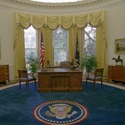 The Oval Room of the White House