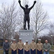 Rocky Statue in Zitiste