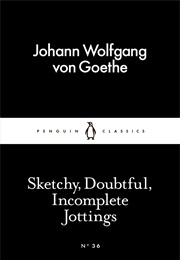 Sketchy, Doubtful, Incomplete Jottings (Johann Wolfgang Von Goethe)