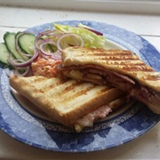 Bacon Brie and Cranberry Toastie