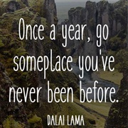 Travel Somewhere New in 2018