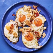 Sumac Fried Eggs With Red Chile and Garlic