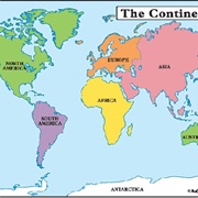 5 Continents/ 7 in the World