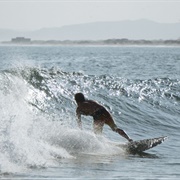 Surfing in Peru