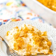 Funeral Potatoes With Hash Browns, Sour Cream, and Cheese