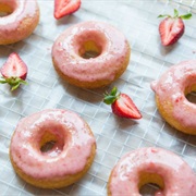Strawberry Glazed Doughnuts