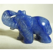 Blue Quartz Elephant