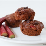 Chocolate Rhubarb Muffin
