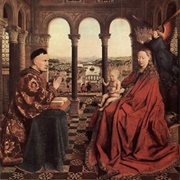 Jan Van Eyck - Madonna of Chancellor Rolin (1434-1435) - Musée Du Louvre, Paris