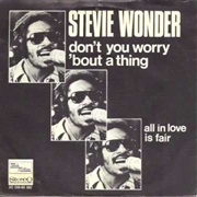 Don't You Worry 'Bout a Thing - Stevie Wonder