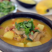Sopa De Guandú Con Carne Salada