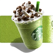 Chocolate Brownie Matcha Frappuccino
