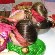 Blindfolded Apple Bobbing