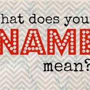 Find the Meaning of Your Name