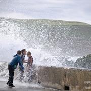 Getting Soaked by Waves