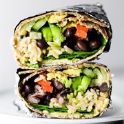 Vegetable and Hummus Wrap