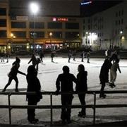 Ice Skated at Rosa Parks Circle