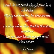 &quot;Holy Sonnet 10: Death Be Not Proud&quot; by John Donne