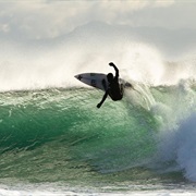 Surfing in Pacific Rim National Park, BC