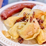 Perogies and Sausage