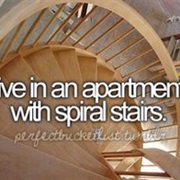 Live in an Apartment With Spiral Stairs